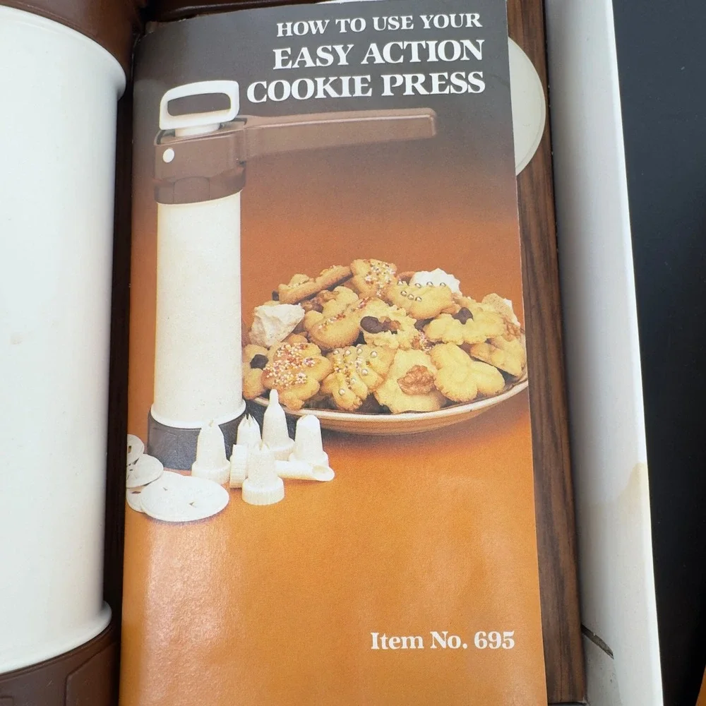 Vintage 1983 Hutzler Gerda Easy Action Cookie Press Food Decorator West Germany